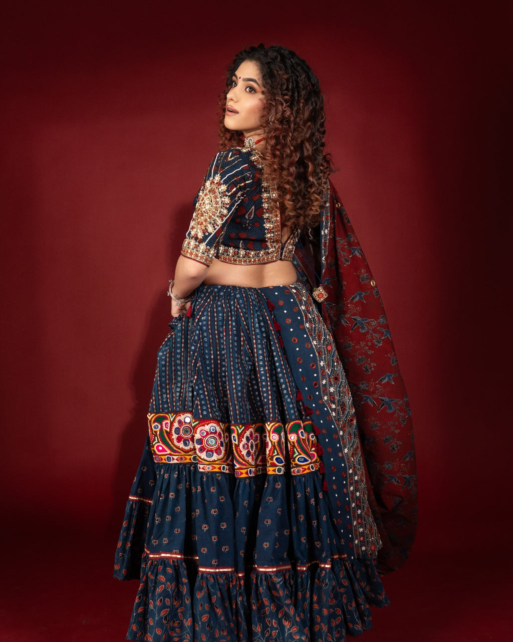 Kalki Gamthi Style, Navratri Vibes Choli