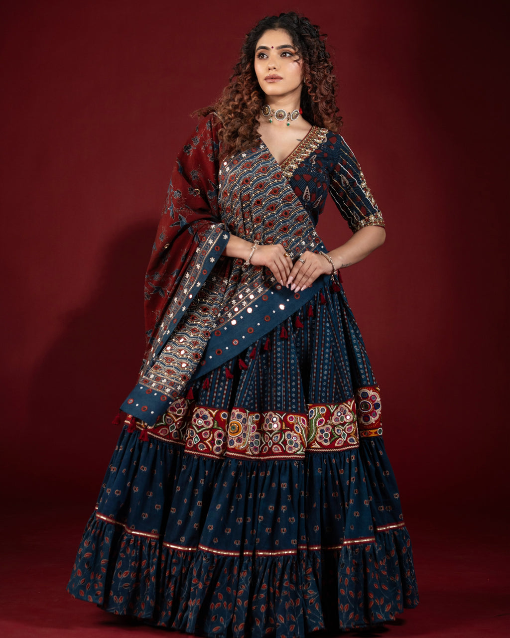 Kalki Gamthi Style, Navratri Vibes Choli