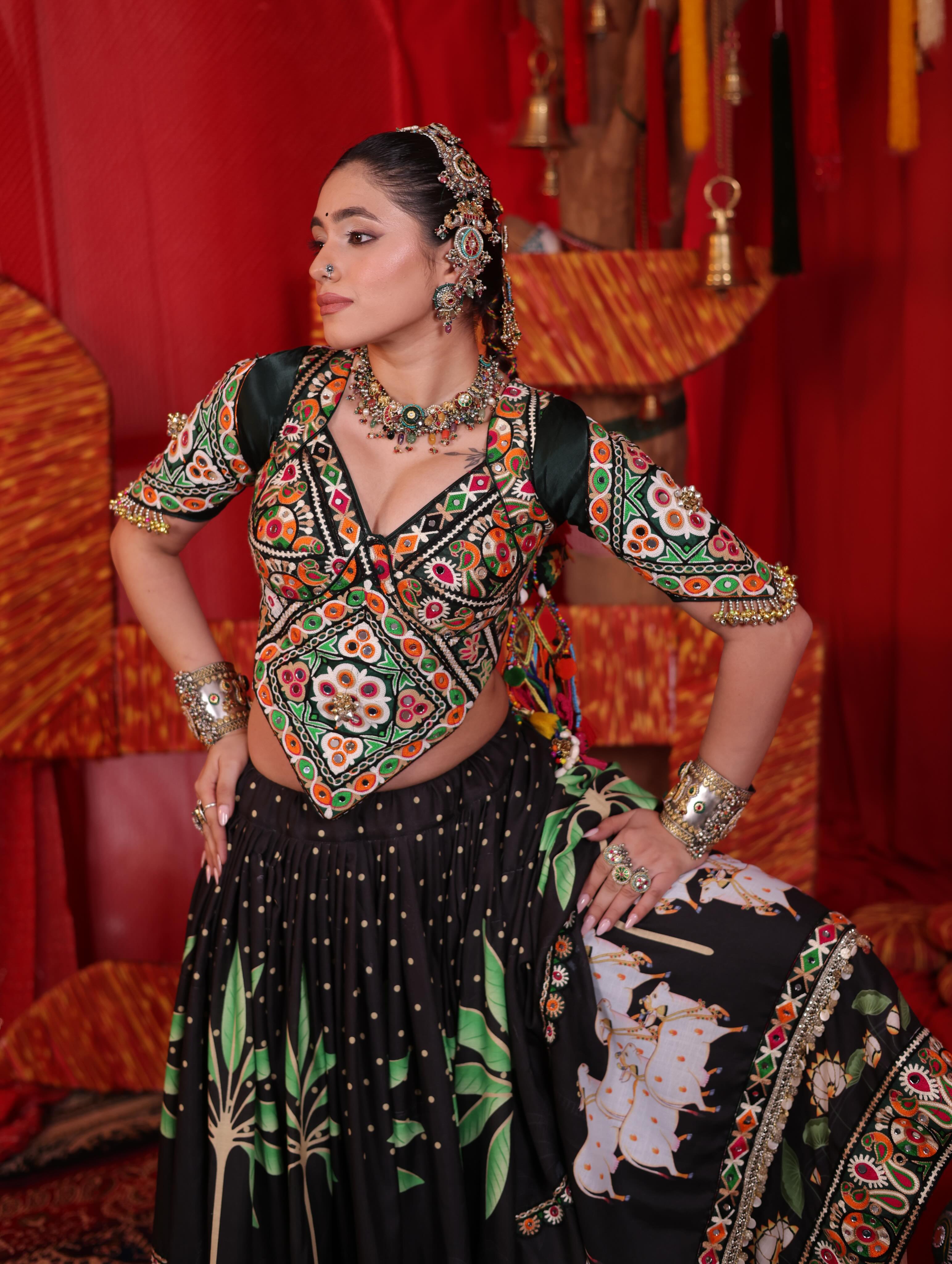 Rangtali Ramzat  Traditional Gujarati Chaniya Choli