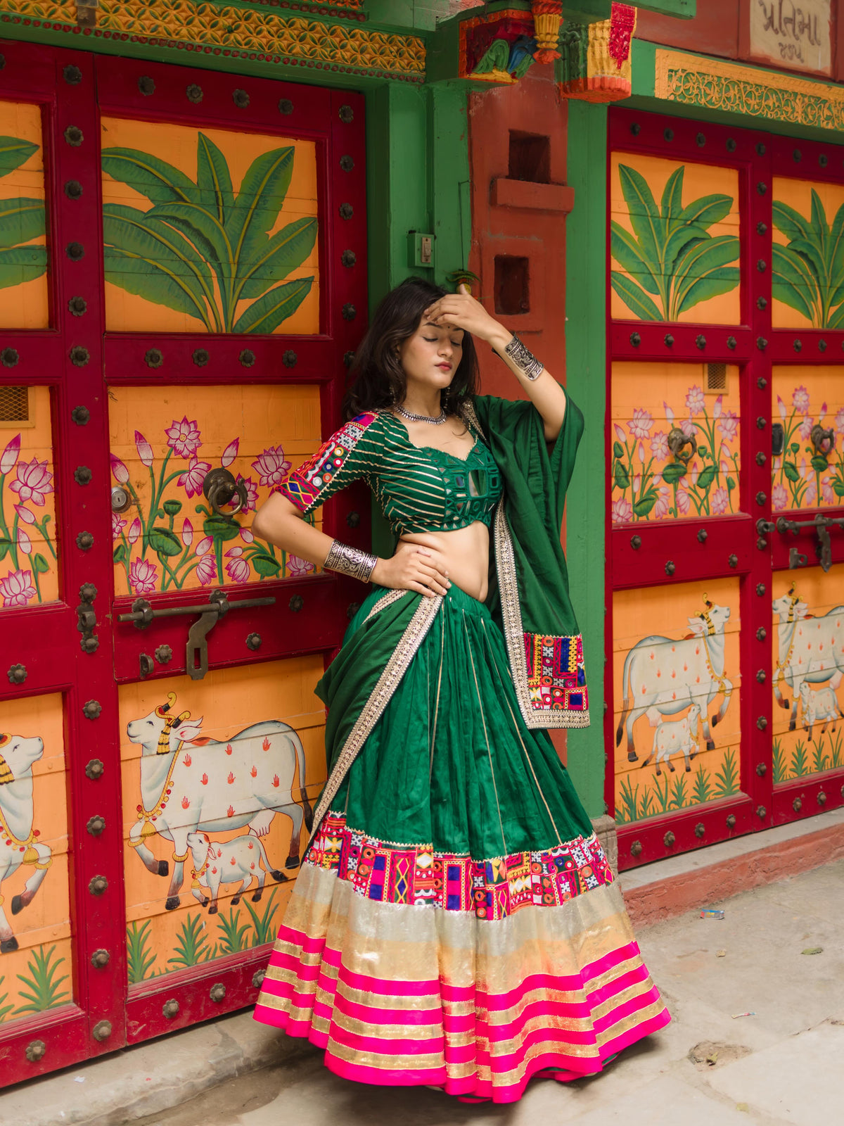 Girza  Festive Soul, Gujarati Heart Choli