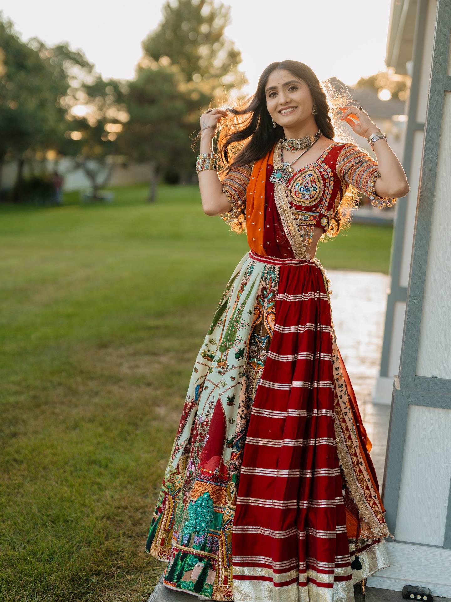 Prisha Garba nights and Gujarati tradition