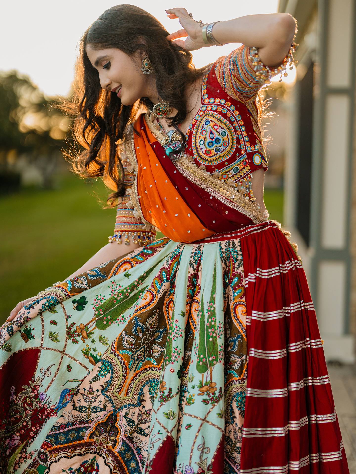 Prisha Garba nights and Gujarati tradition