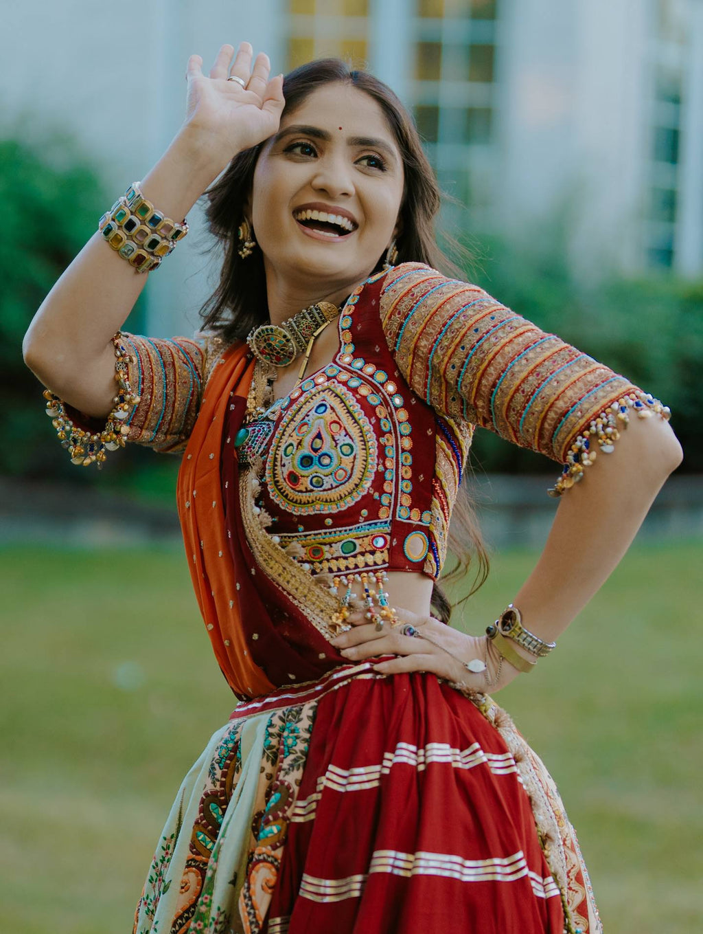 Prisha Garba nights and Gujarati tradition