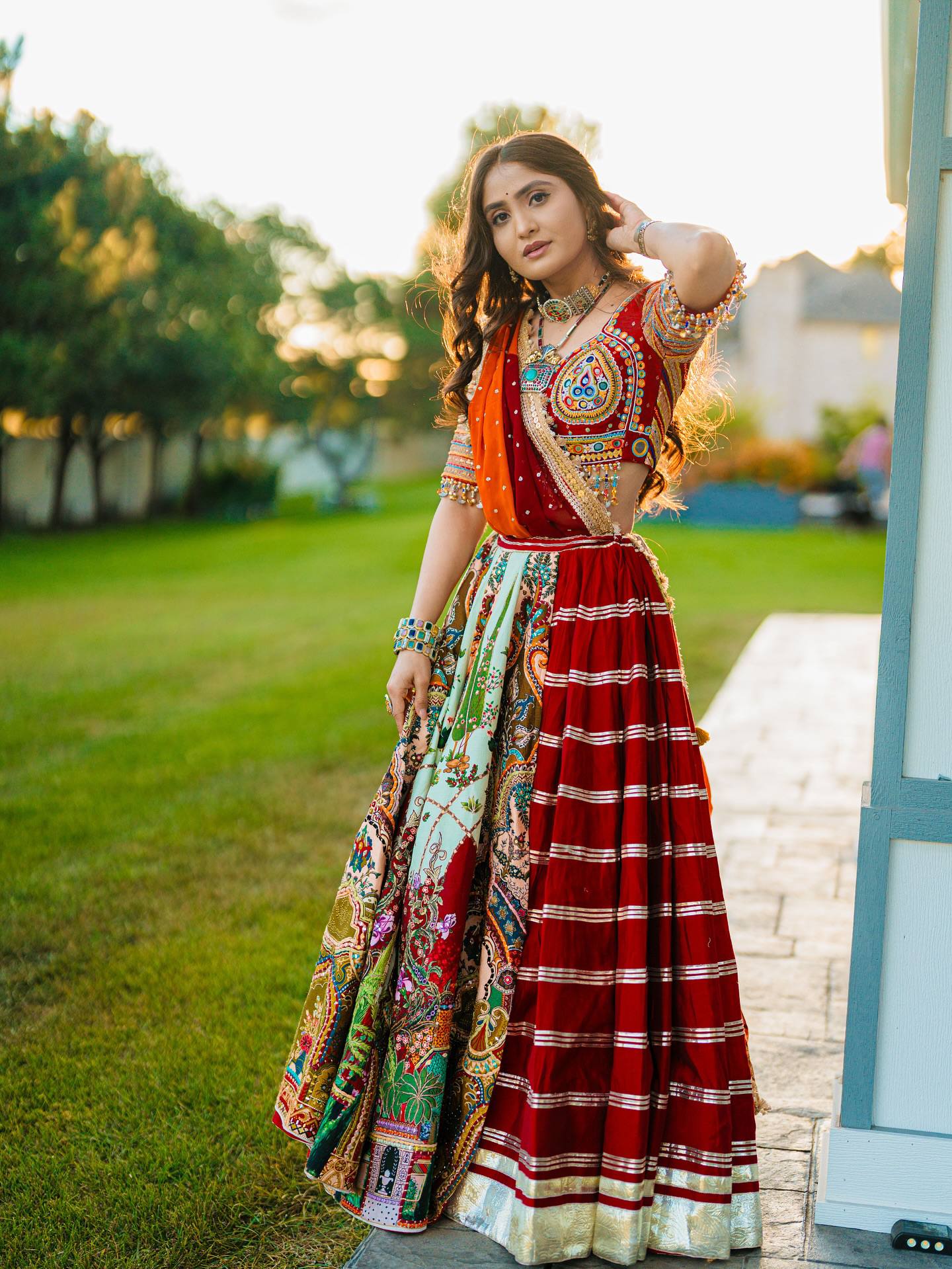 Prisha Garba nights and Gujarati tradition