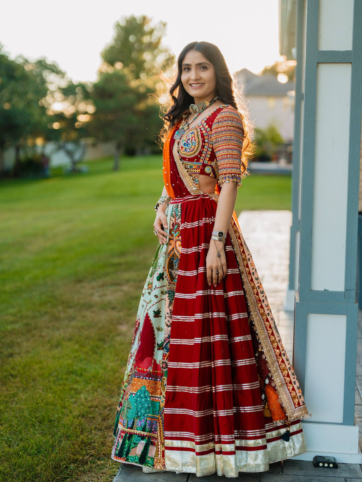 Prisha Garba nights and Gujarati tradition