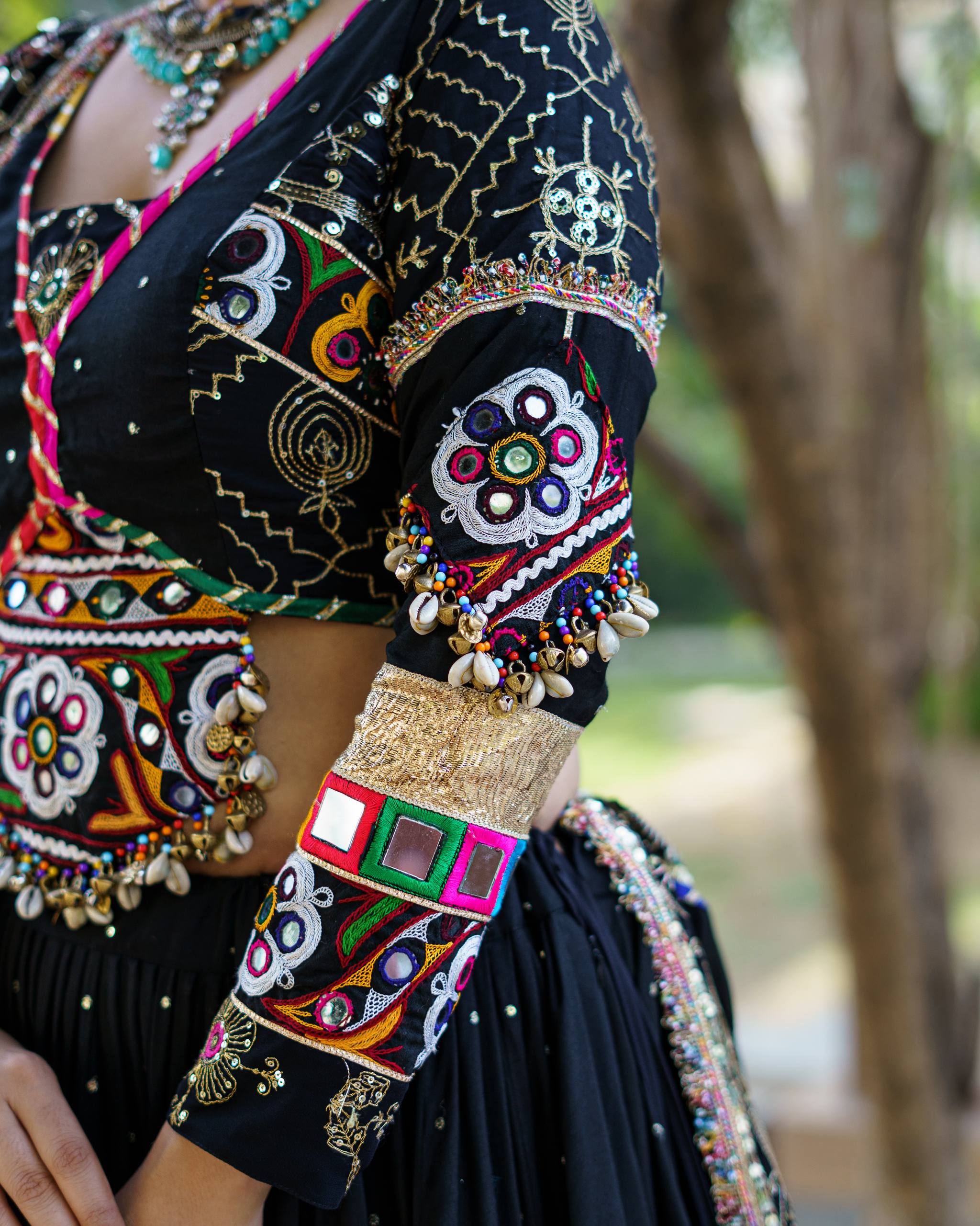 Mitva Bold in Black Navratri  Gamthi  Choli