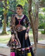 Mitva Bold in Black Navratri  Gamthi  Choli