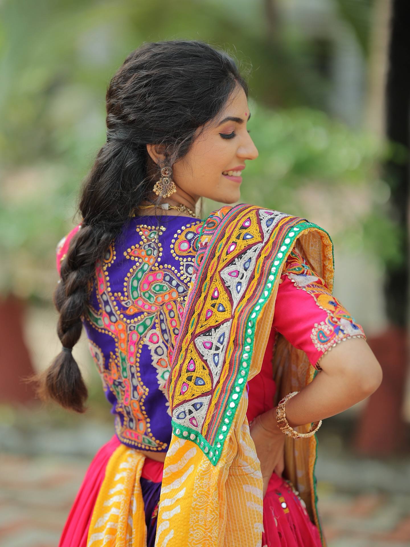 Zuli Festive Twirl in My Navratri Lehenga