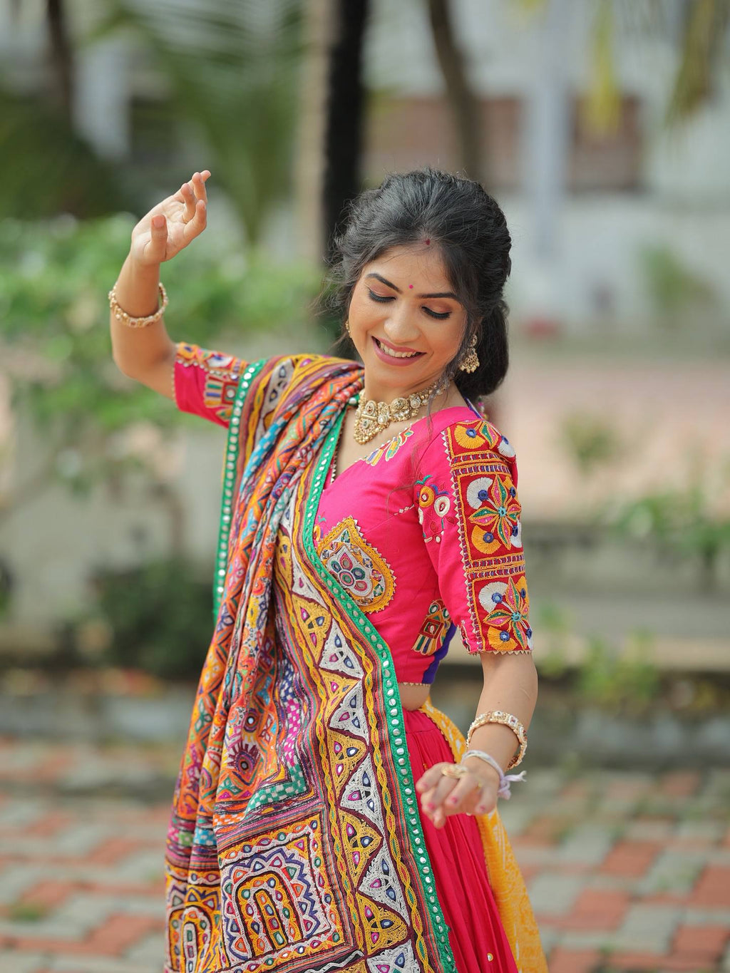 Zuli Festive Twirl in My Navratri Lehenga