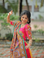 Zuli Festive Twirl in My Navratri Lehenga