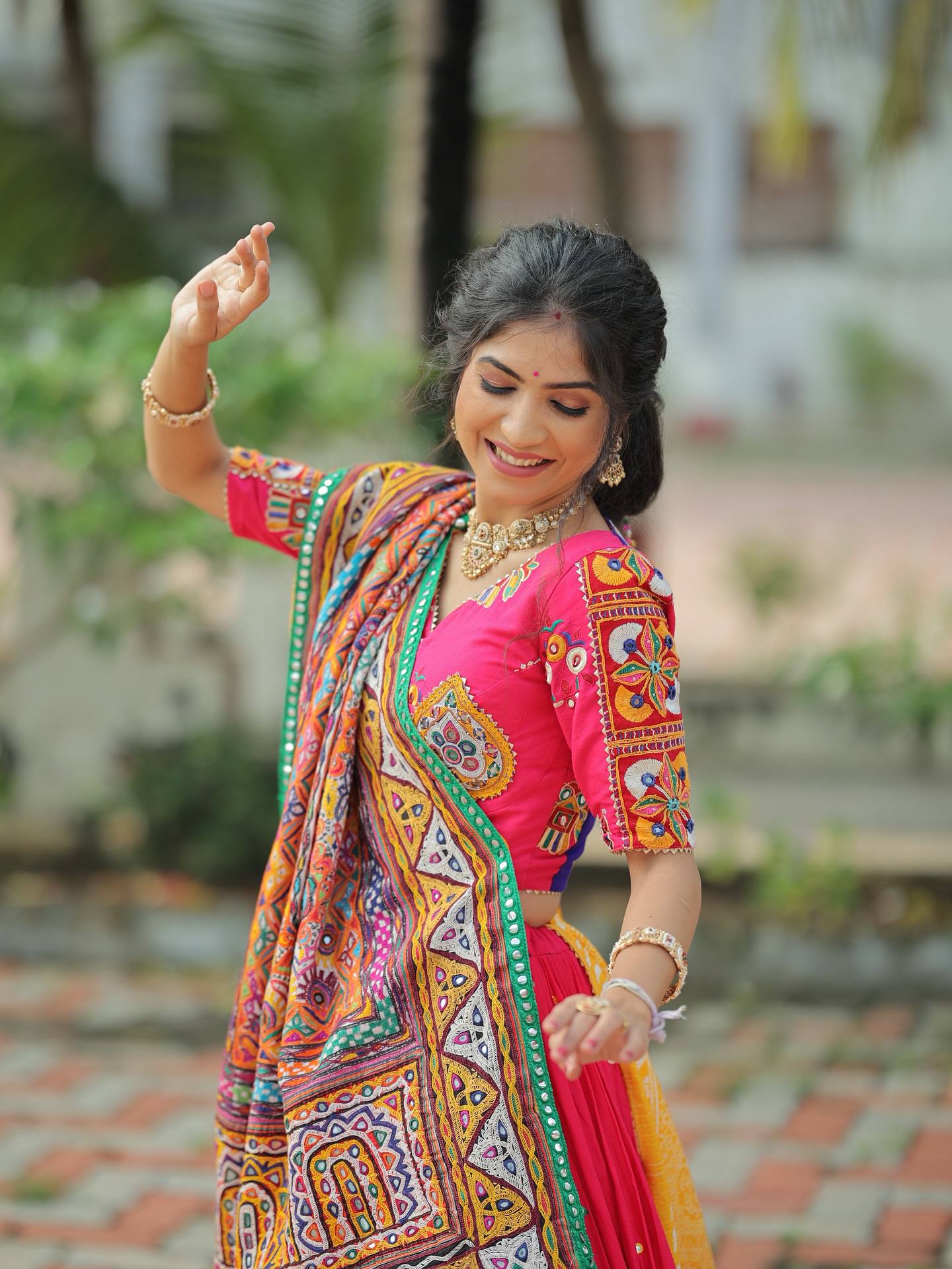 Zuli Festive Twirl in My Navratri Lehenga