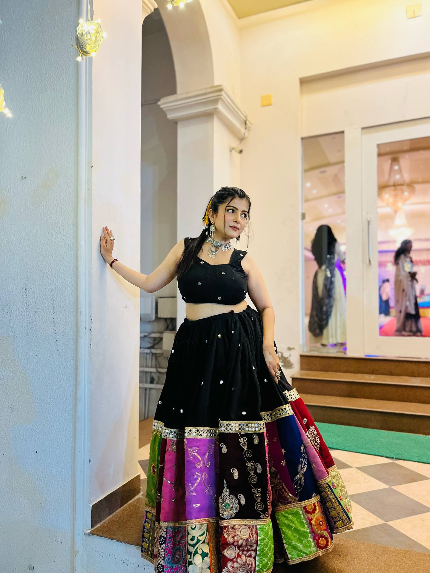 Devika Gamthi Style, Navratri Vibes Choli