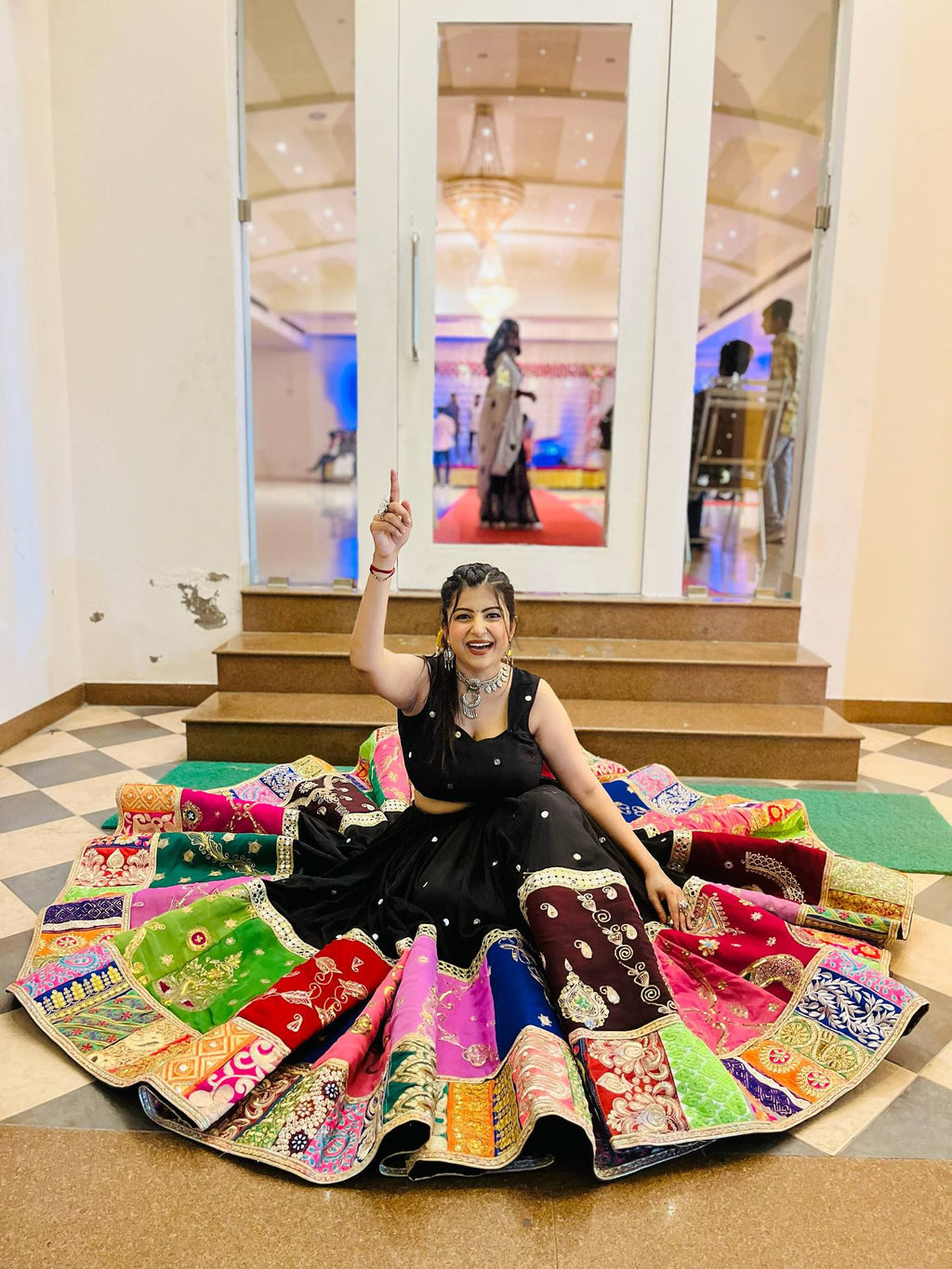 Devika Gamthi Style, Navratri Vibes Choli