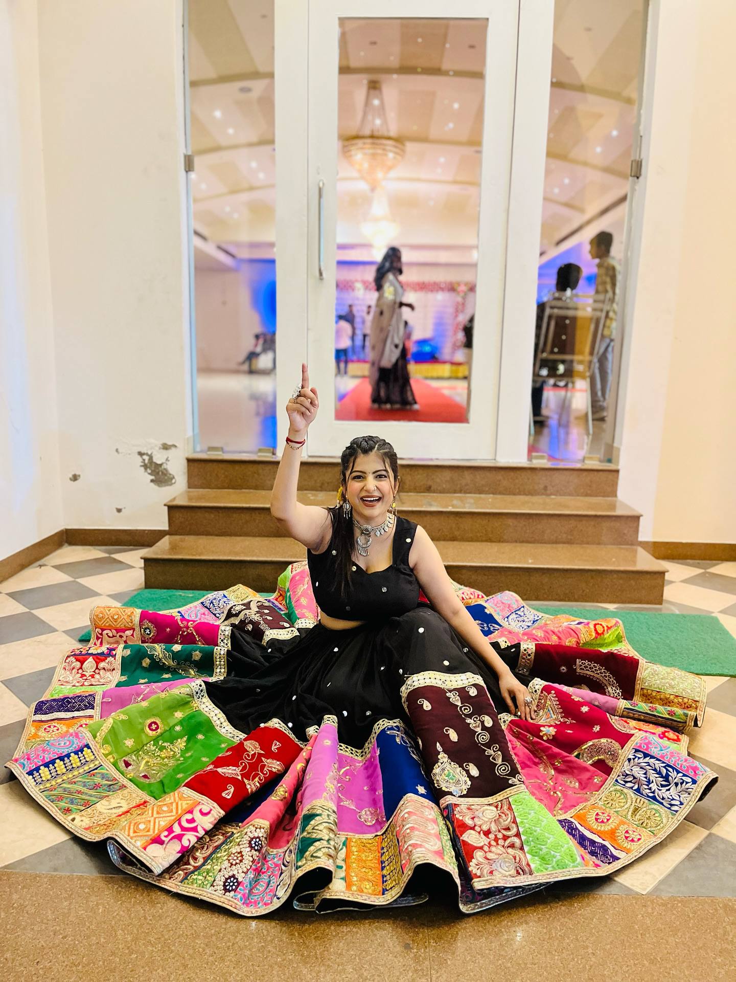 Devika Gamthi Style, Navratri Vibes Choli