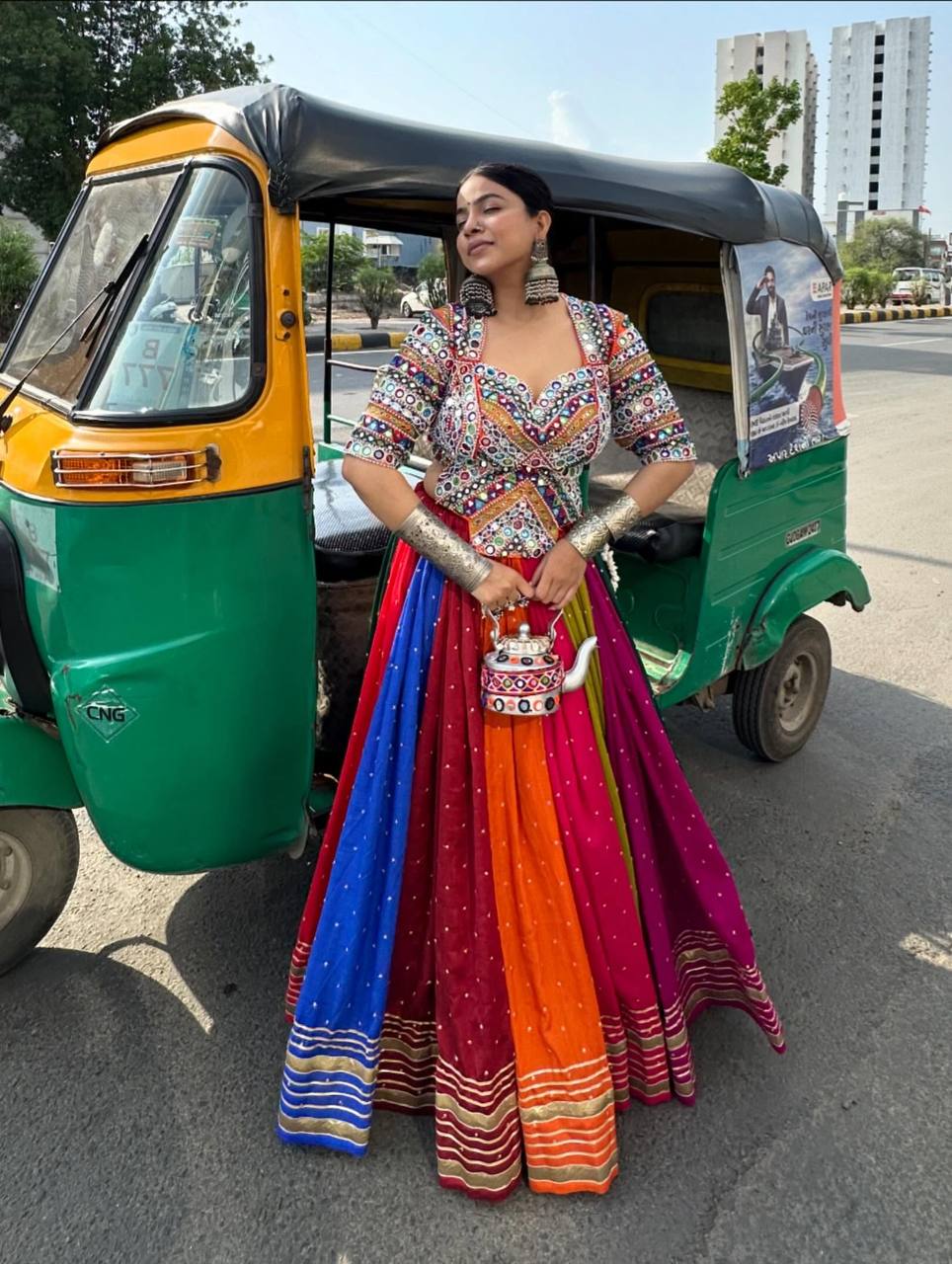 Neelu  Rang, Raas & Garba  Rangila Lehenga OutFit
