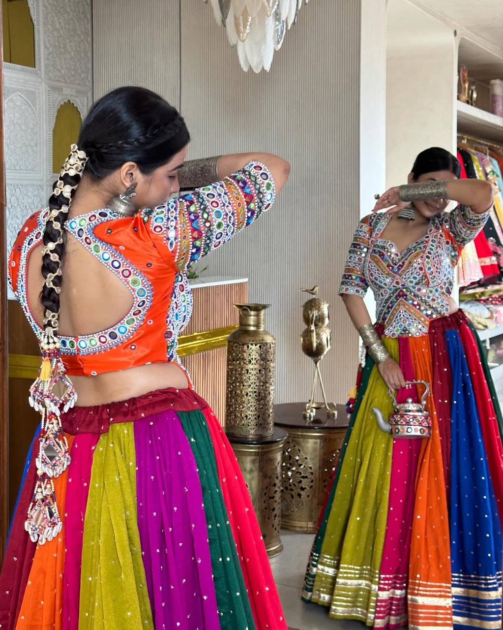 Neelu  Rang, Raas & Garba  Rangila Lehenga OutFit