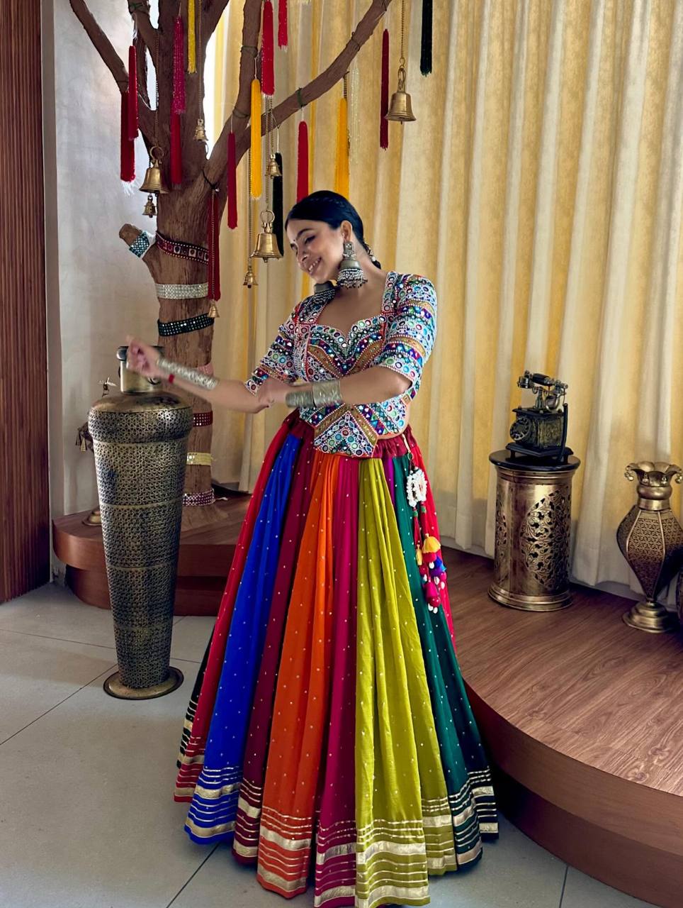 Neelu  Rang, Raas & Garba  Rangila Lehenga OutFit