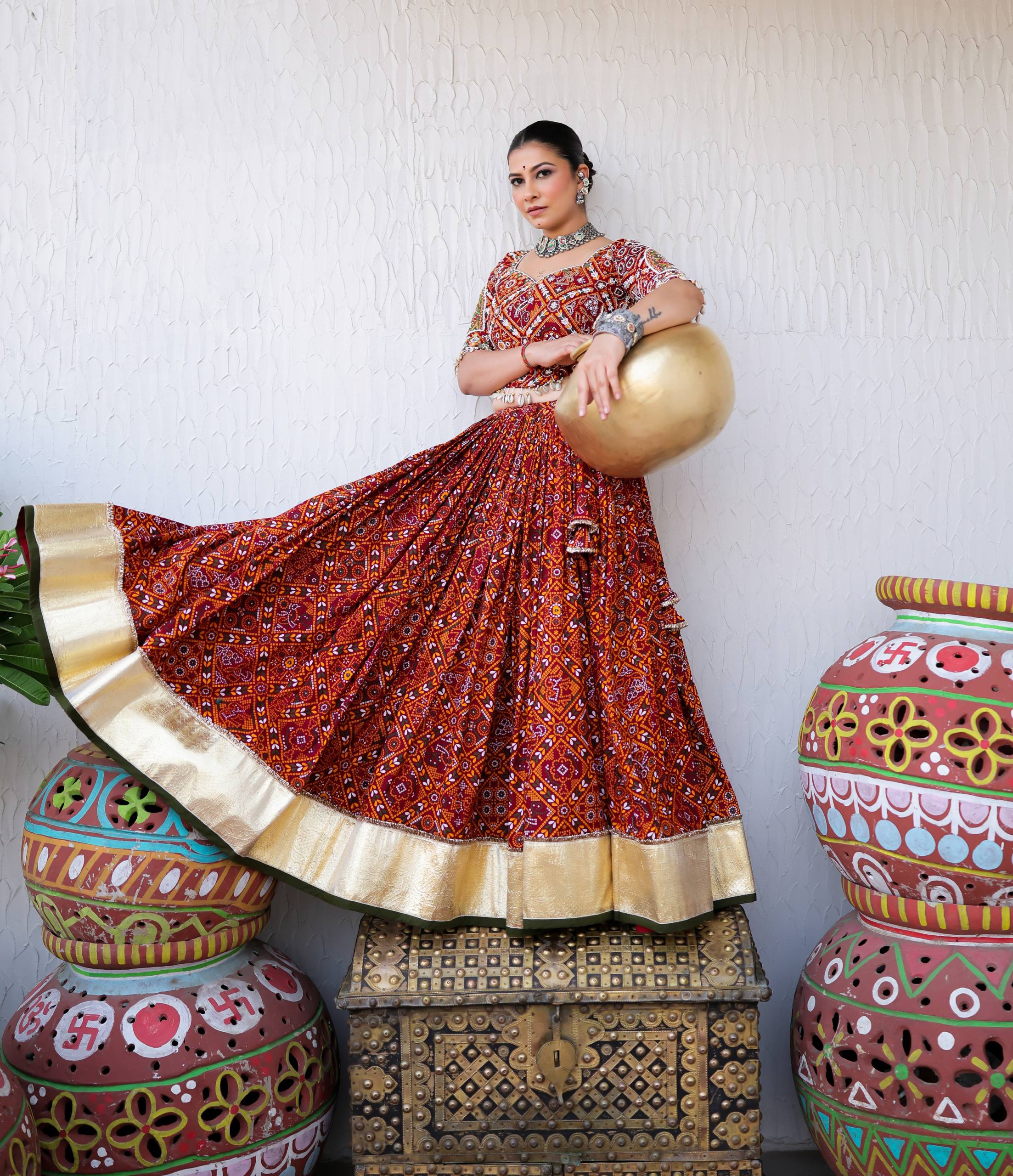 Aashvi Tradition Meets Glamour Navratri Lahenga