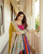 PInky Endless Colors Kathiyawadi Gamthi Choli