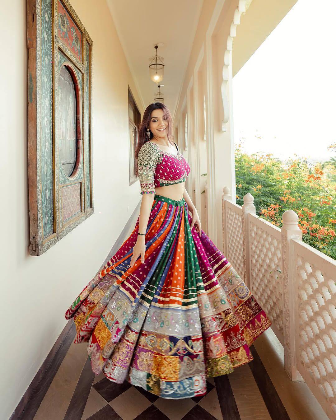 PInky Endless Colors Kathiyawadi Gamthi Choli