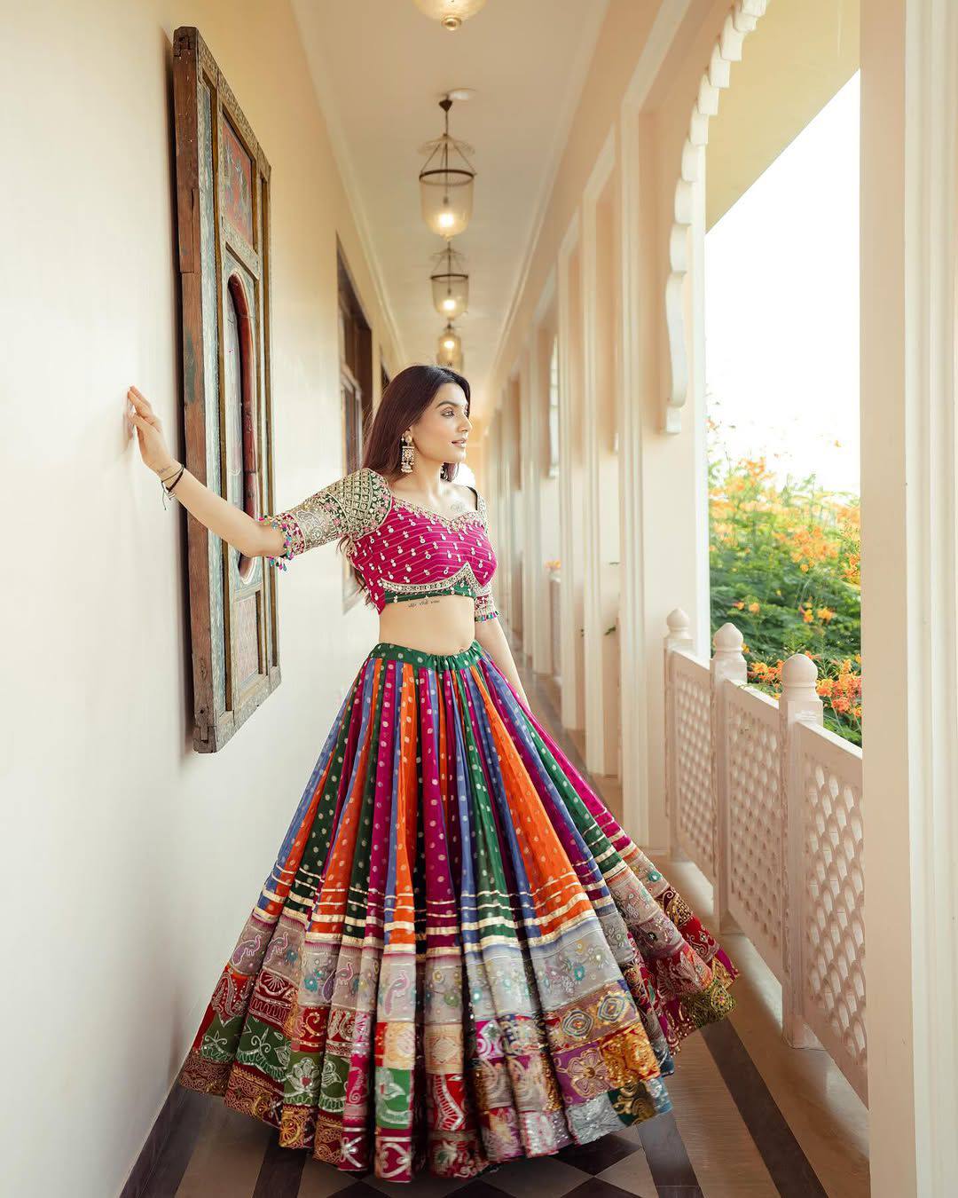 PInky Endless Colors Kathiyawadi Gamthi Choli