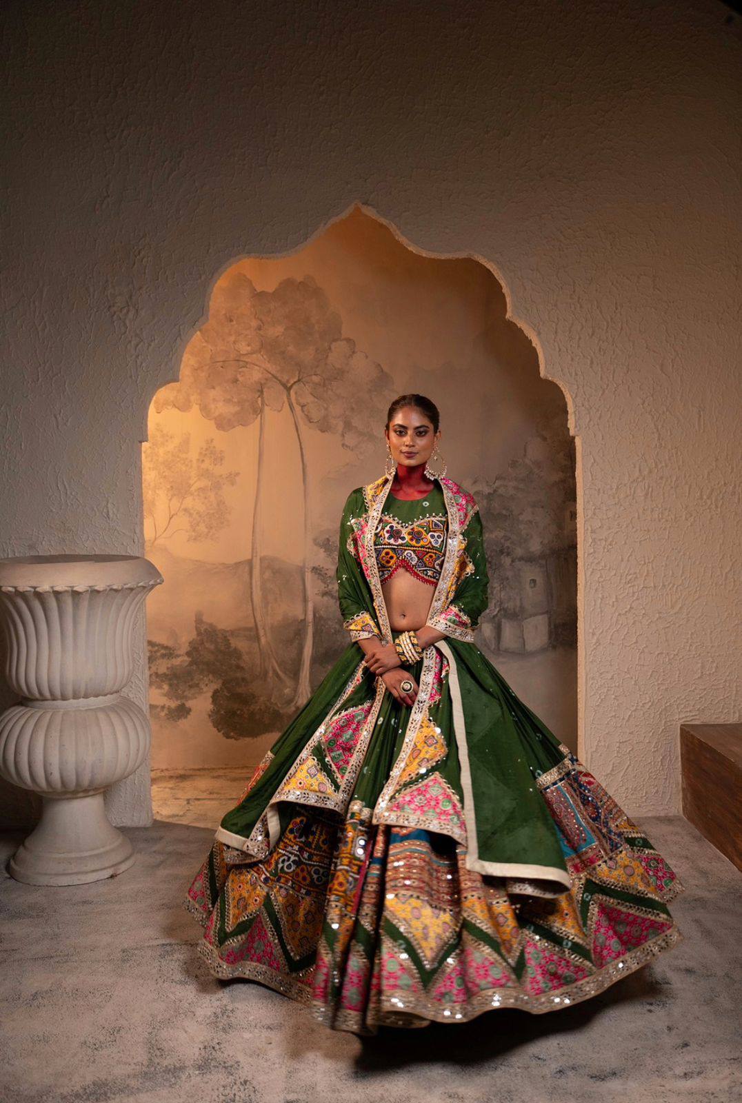 Jamku Gujarat’s Regal Charm Navratri Choli