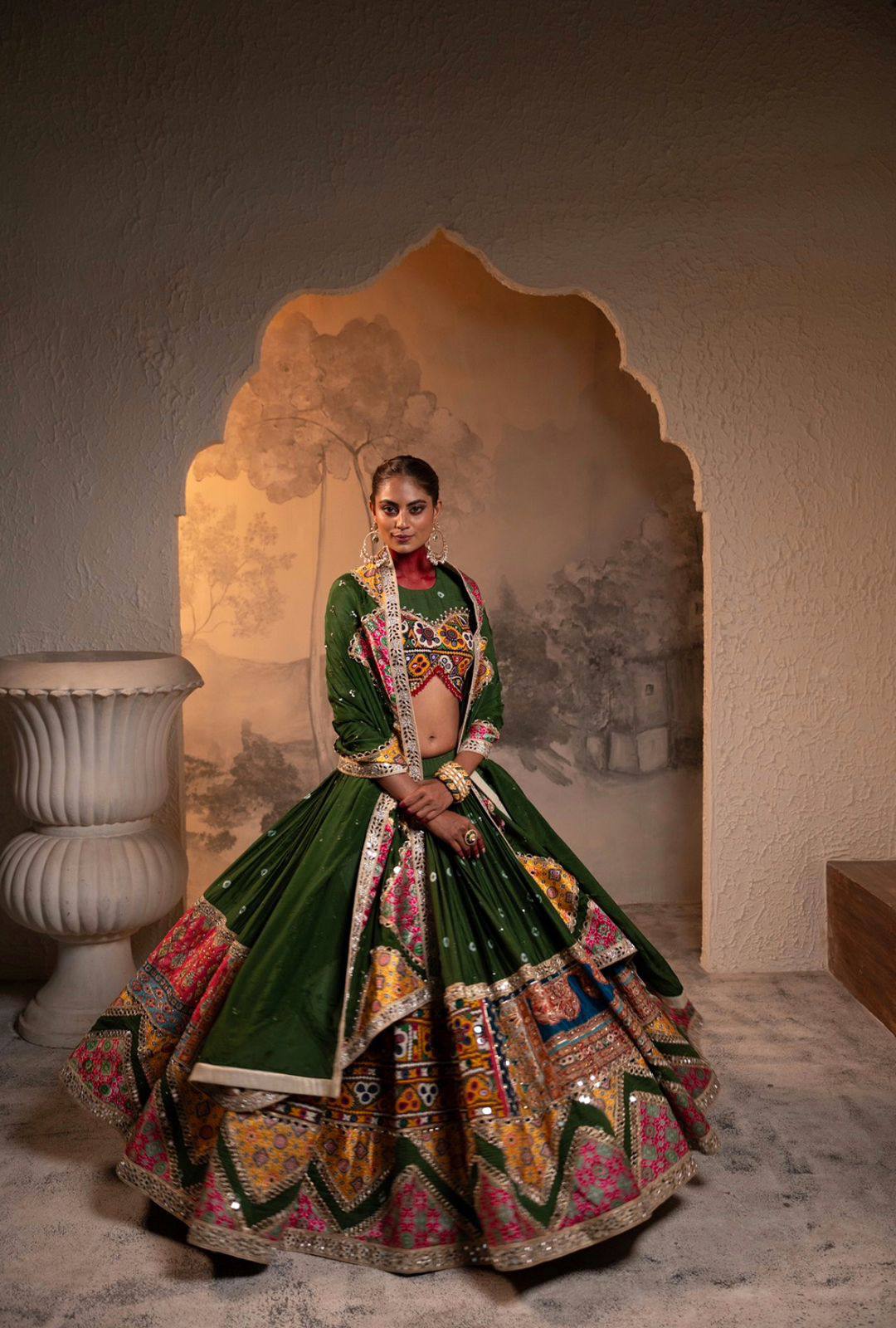 Jamku Gujarat’s Regal Charm Navratri Choli
