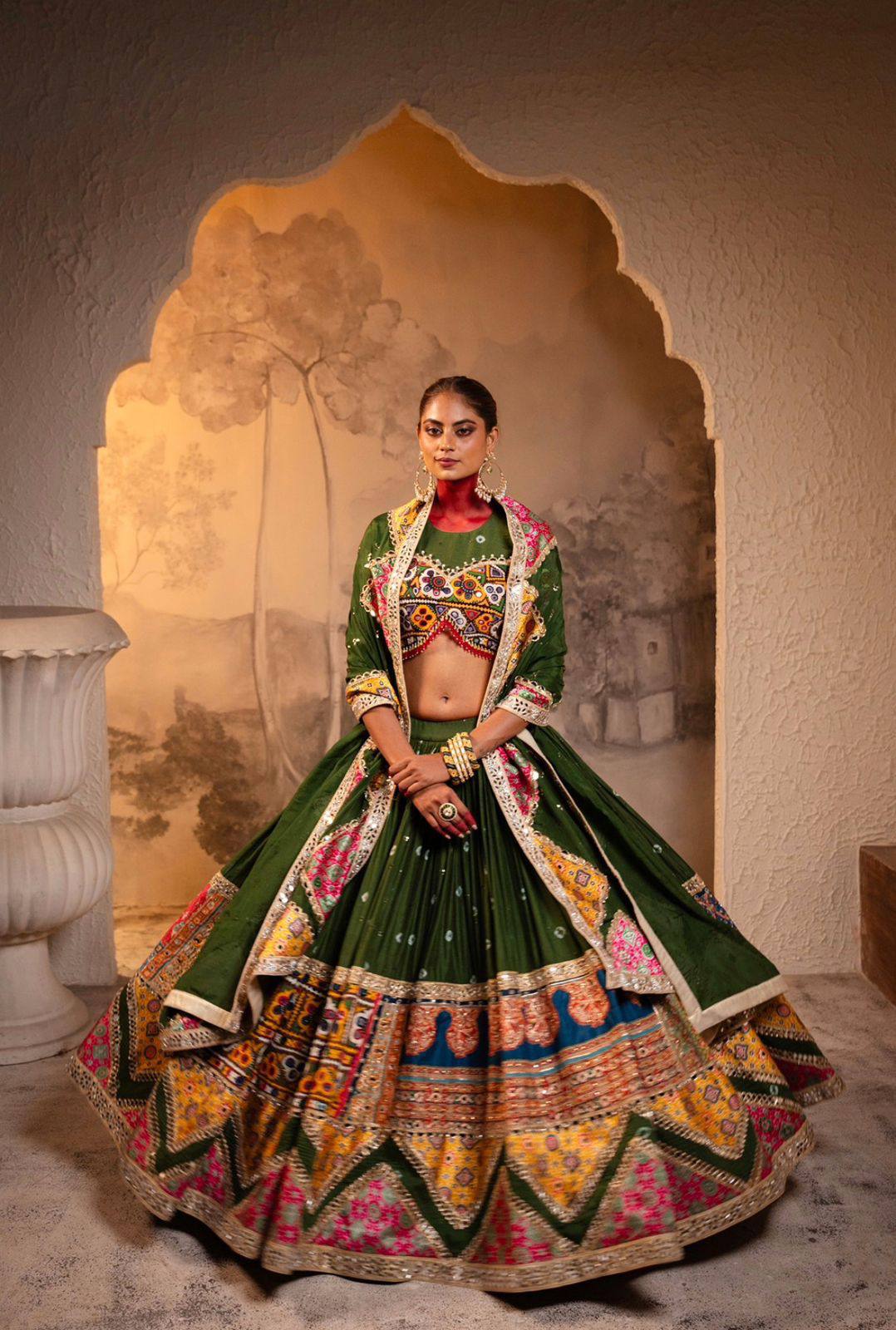 Jamku Gujarat’s Regal Charm Navratri Choli