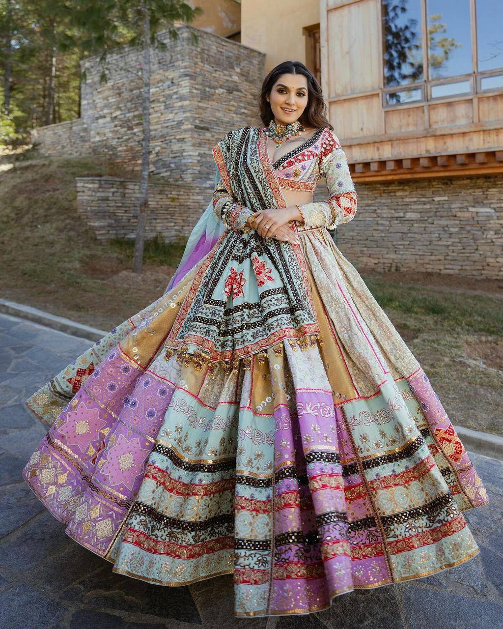 Aanandi Garba Night & Royal Lehenga Choli