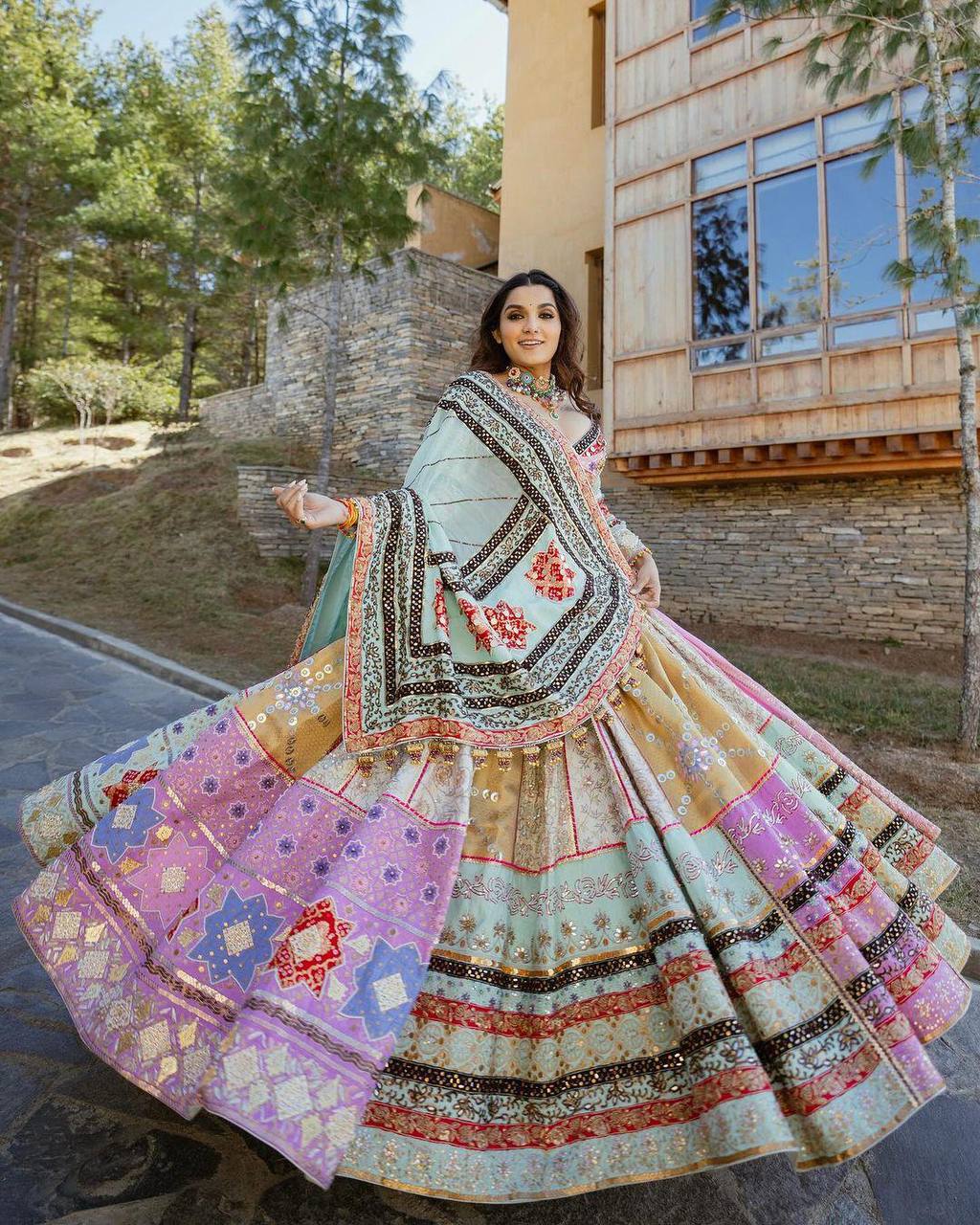 Aanandi Garba Night & Royal Lehenga Choli