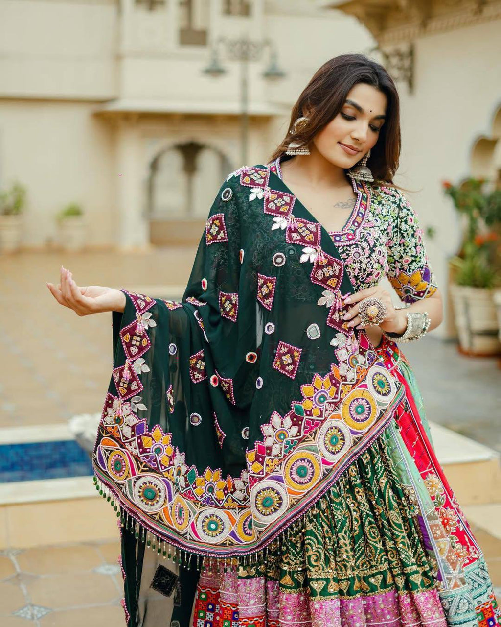 Seema Navratri Festive Look 2k26 Lahenga Choli