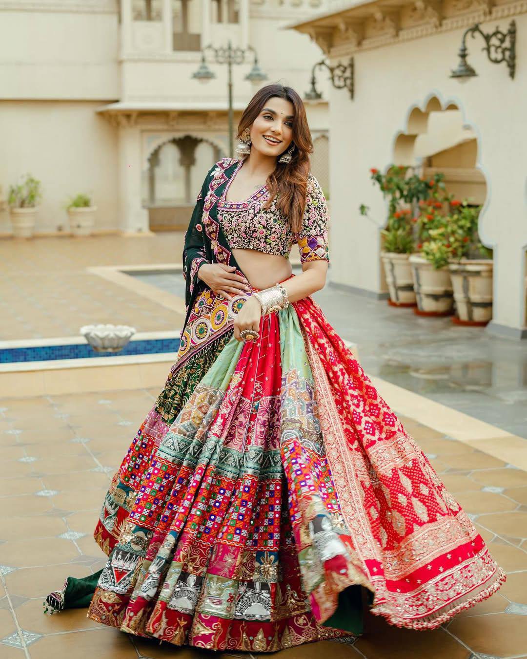 Seema Navratri Festive Look 2k26 Lahenga Choli