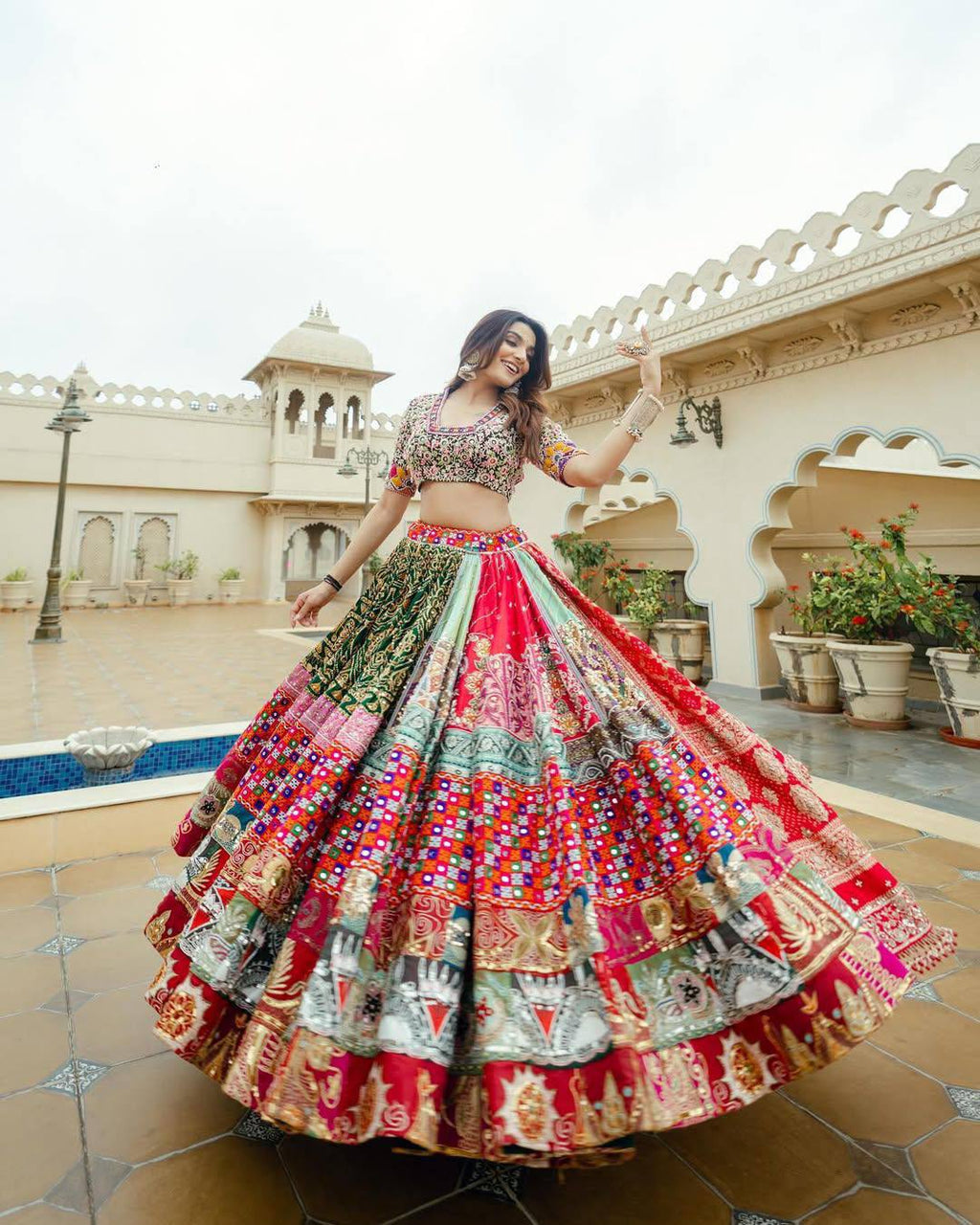Seema Navratri Festive Look 2k26 Lahenga Choli