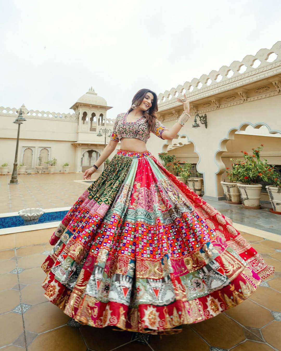 Seema Navratri Festive Look 2k26 Lahenga Choli