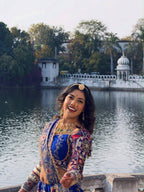 Moksha Raas Riwaaz Navratri in Royal Blue Choli
