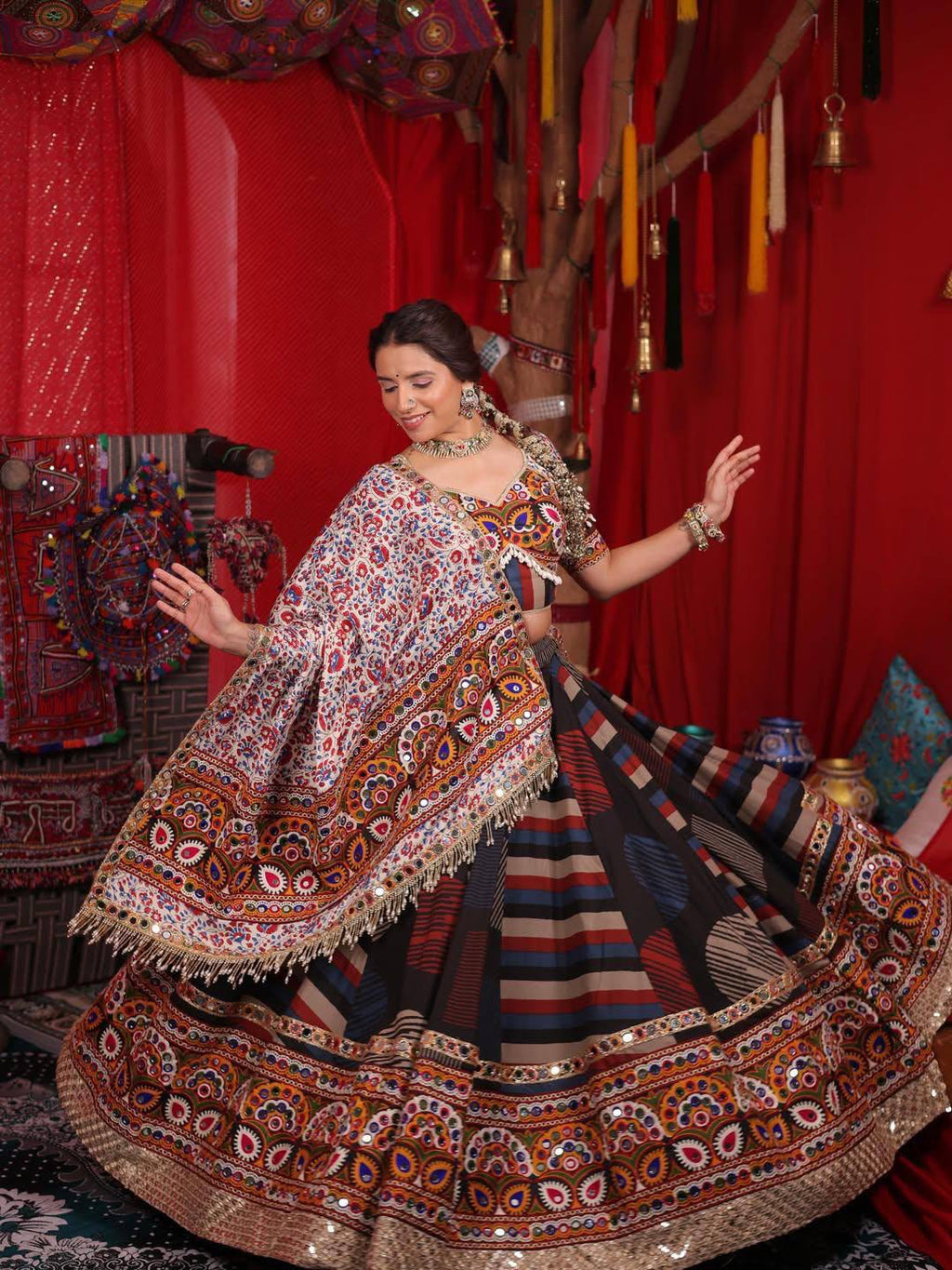 Taniksha Navratri Festive Look 2k26 Lahenga Choli