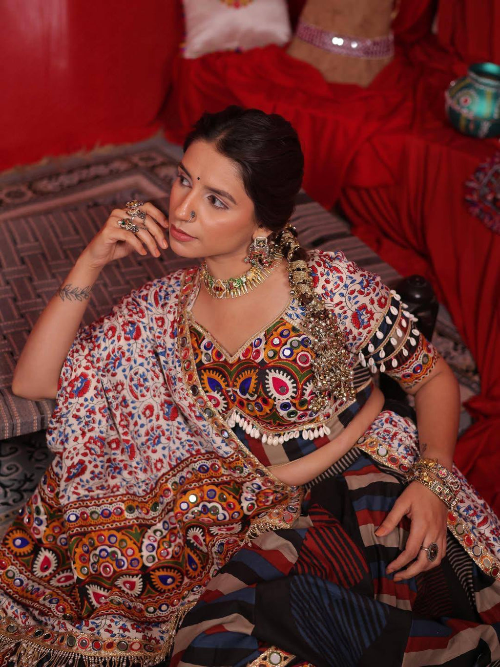 Taniksha Navratri Festive Look 2k26 Lahenga Choli