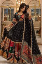 Gunjan Black Bandhani Meets Glam Choli