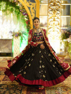 Jamkudi  Traditional Mirror Work Gujarati Outfit
